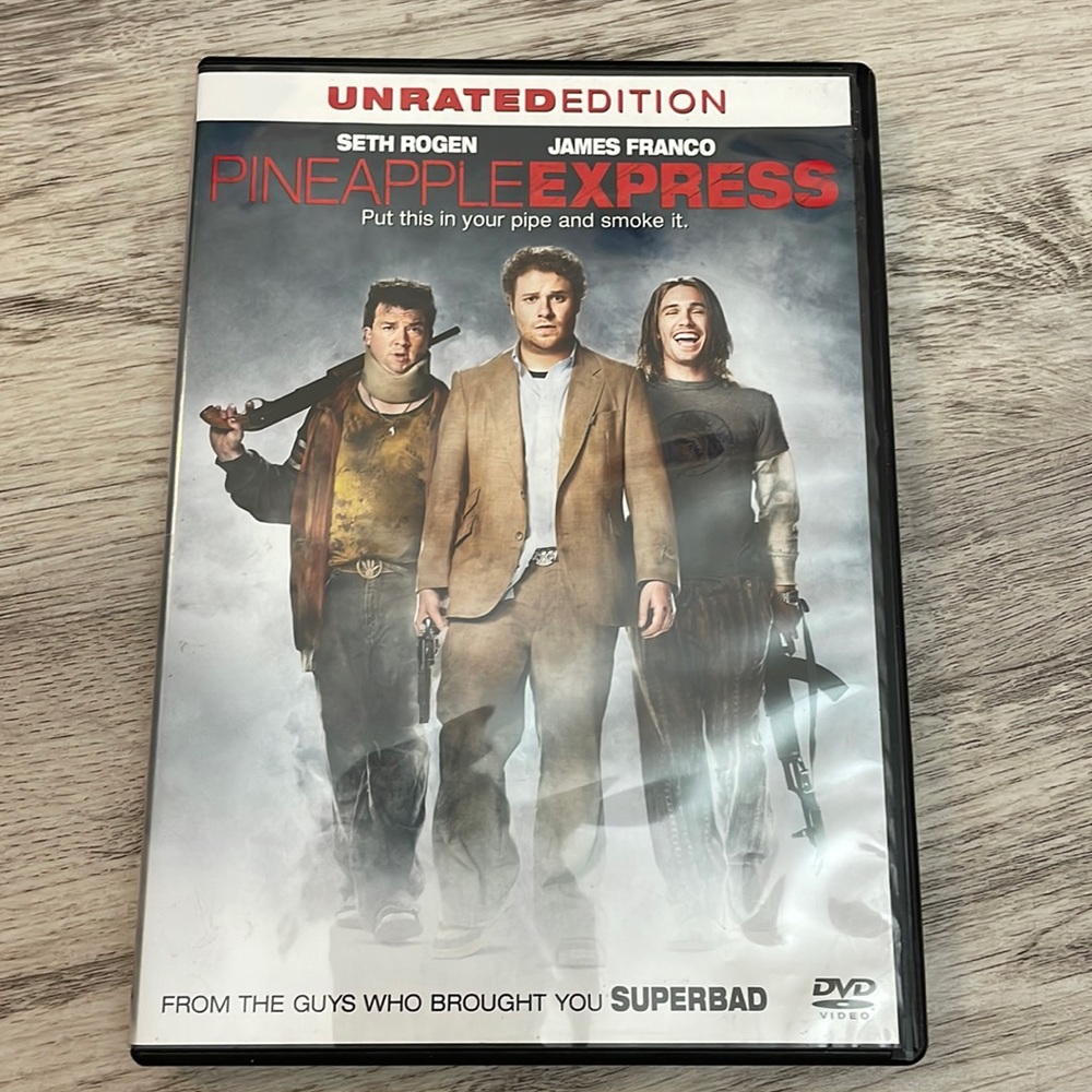 Pineapple Express Movie DVD 2008 Unrated Edition Action Comedy Crime 1h 51m